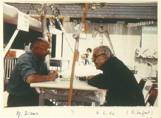 Karl Barth with Rev. Widmer